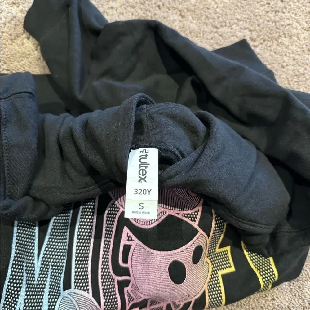 Mickey black hooded sweatshirt! From kohls! Size youth small